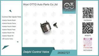 Lapisan Hitam 28362727 Valve Common Rail Untuk Injektor 28319895 / 28388960