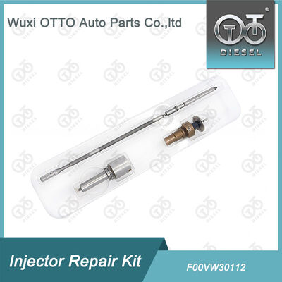 F00VW30112 Kit Perbaikan Injektor untuk Injektor 0445110581 Termasuk Nosel F00VW30112 dan Tutup Katup T614