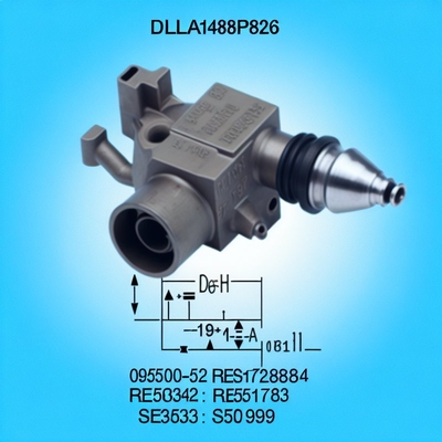 DLLA148P826 Common Rail Nozzle Untuk 095000-519# RE524364 / RE518723 / SE501939