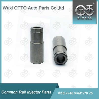 Mur baut tutup nosel injektor bahan bakar diesel baja kecepatan tinggi Ukuran Φ18.9×46.9×M17*0.75 untuk Injektor Piezo dengan Kantong Plastik dalam Kemasan Kotak Kertas