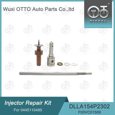 0445110485 Kit Perbaikan Injektor Kecepatan Tinggi Baja Termasuk Nozzle DLLA154P2302 Dan Katup F00VC01509