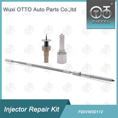 F00VW30112 Kit Perbaikan Injektor untuk Injektor 0445110581 Termasuk Nosel F00VW30112 dan Tutup Katup T614