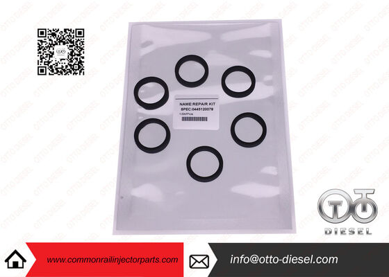 Cincin Segel Injektor Bosch Hitam 0 445 120 078 - Kit Perbaikan 6PCS/SET untuk Injektor Bahan Bakar